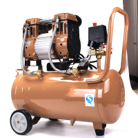 小型空压机藤印象木工高压空气压缩机家用喷漆便携式打气泵220v 铜电机600w-9L[送5件套]