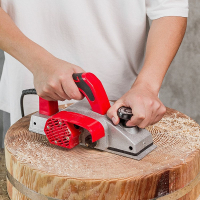 邦可臣电动刨木机菜板刨子手提电刨木工刨家用小型电推刨压刨机木工工具