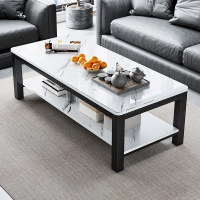 藤印象茶几台客厅家用办公室钢化玻璃茶桌简约现代意式小户型长方形桌子