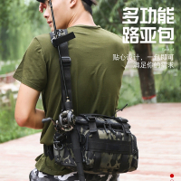 邦可臣多功能战术腰包男出行单肩路亚包背包斜挎包钓鱼包插鱼竿包工具包