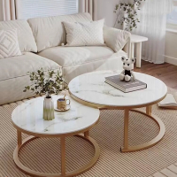藤印象茶几客厅家用圆形桌子小户型轻奢简约现代 沙发茶几桌阳台