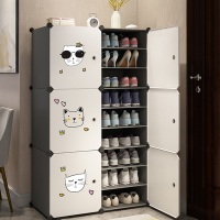 藤印象鞋架子简易门口家用多层鞋盒透明室内好看大容量鞋柜收纳