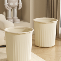 藤印象垃圾桶家用加厚大容量客厅厨房卧室卫生间学生宿舍无盖带压圈纸篓