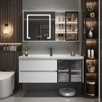 简约卫生间洗脸盆柜浴室柜组合洗手池洗漱台陶瓷一体盆轻奢小户型卫浴家具