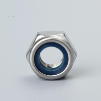 防松螺母_尼龙锁紧防滑螺丝母_自锁螺帽镀白锌M3_M4_M5_M6_M8_M16_M16