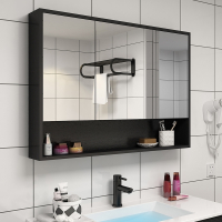 浴室镜柜挂墙式洗手间镜子柜卫生间镜子带置物架收纳储物厕所