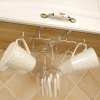 免钉夹片式多功能红酒杯架咖啡杯马克杯架玻璃杯架悬挂倒挂家用