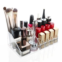 炫彩化妆品收纳盒塑料亚克力首饰口红少女心整理刷架网红