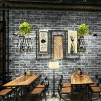 复古砖纹仿古砖墙壁纸自粘餐厅饭店服装美发店砖块红砖头自贴墙纸