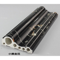 装饰线条电视背景墙边框电梯框包边窗套石塑仿大理石中式压边条 小黑金花 5公分腰线