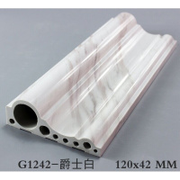 装饰线条电视背景墙边框电梯框包边窗套石塑仿大理石中式压边条 爵士白 5公分腰线