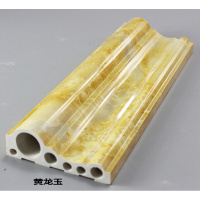 装饰线条电视背景墙边框电梯框包边窗套石塑仿大理石中式压边条 黄龙玉 5公分腰线