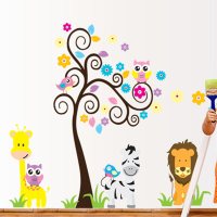 儿童房间壁纸装饰墙纸自粘卡通宝宝量身高贴纸可移除卧室贴画墙贴 P款RD5091 超大