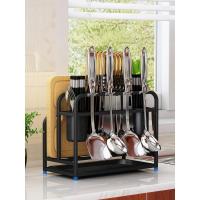 不锈钢刀架多功能厨房置物架砧板架菜板架筷子筒刀具架厨具收纳架
