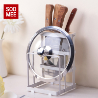 刀架菜板架砧板架收纳架子多功能菜刀座厨具用品锅盖架厨房置物架