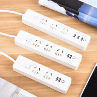 家用宿舍防触电带多功能手机充电插座接线板拖线插排排插座