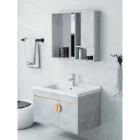 新款免漆浴室柜组合卫浴套餐简约现代小户型卫生间洗脸台面