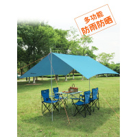 雨棚遮阳棚折叠伸缩户外防雨防晒帐篷凉棚防晒涂银野营天幕