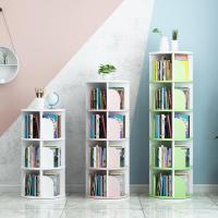 旋转书架落地 小学生简易收纳架绘本置物架多层桌上简约儿童书柜
