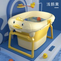婴儿洗澡盆宝宝可坐躺浴盆儿童折叠洗澡桶家用游泳桶大号浴桶