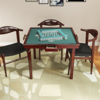 折叠麻将桌便携式简易棋牌桌象棋桌手搓两用家用手动麻雀台
