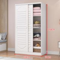 现代简约衣柜简易家用卧室推拉大衣橱大容量组装出租房用经济型