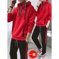 春秋男士长袖T恤套装韩版潮流帅气男装春装青少年卫衣服