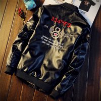 2019新款男士皮衣青年修身韩版潮流帅气春秋季皮夹克加绒加厚外套