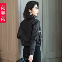 皮衣女外套2019春秋新款高腰显瘦韩版宽松黑色PU皮机车短款小夹克