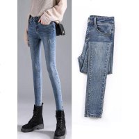 女装牛仔裤女小脚裤春秋2019新款潮高腰显瘦修身紧身九分裤子春装