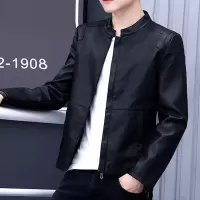男士皮衣外套2018新款韩版修身潮流帅气机车秋冬季加绒加厚皮夹克