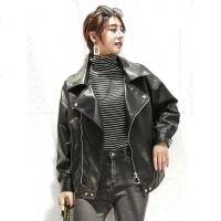 ulzzang机车皮衣女外套2019新款韩版宽松短款春秋学生帅气pu皮bf