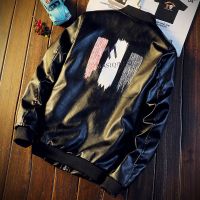 春季男士皮衣青年修身韩版潮流帅气学生百搭春秋款皮夹克机车外套