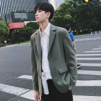 休闲西装男外套修身小西服韩版潮流春秋2019青少年帅气复古原宿风
