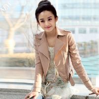 机车皮衣女水洗皮外套修身短款帅气bf显瘦韩版百搭学生长袖学院风