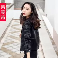 小皮衣外套女韩版宽松2019春秋新款休闲百搭短款连帽PU夹克机车服