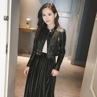皮衣女短款pu小外套2019春季新款韩国皮褂百搭机车修身帅气皮夹克
