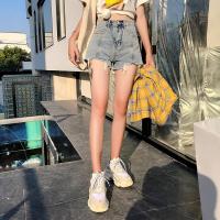 网红牛仔短裤女夏2019新款显瘦宽松高腰泫雅同款外穿a字阔腿热裤