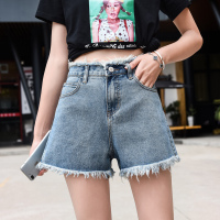 宽松牛仔短裤女2019新款夏季显瘦高腰阔腿A字裤阔腿潮超网红热裤