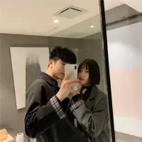 2019春夏装薄款ins格子黑色西装男韩版宽松休闲西服情侣装外套女