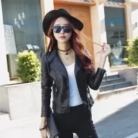 小皮衣女短款2019春秋季韩版机车时尚皮褂高腰修身夹克pu皮外套潮