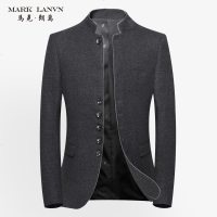 中山装男青年中国风修身男士唐装休闲立领西装春秋季新款西服外套