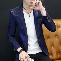 春秋休闲外套韩版修身青年加大码男装小西装胖子加肥加大西服夹克