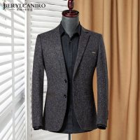 春秋季男士休闲西服外套修身韩版新款呢子小西装男青年时尚单西潮