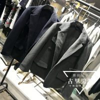 就问你牛不牛!双面尼!男装剪标尾货男士毛呢外套小西服西装潮男