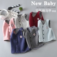儿童马甲秋冬宝宝纯棉坎肩外穿男童加厚保暖背心女童无袖开衫外套