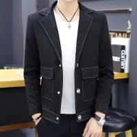 2019春秋季韩版修身小西服男生潮流帅气青少年春装夹克式西装外套