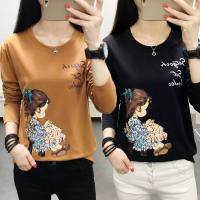 2019春装新款长袖t恤女装秋衣韩版宽松短袖上衣服大码打底衫潮丅