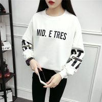 初春季上衣女韩版长袖t恤2019新款早春装衣服潮学生秋宽松打底衫