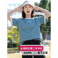 短袖女T恤纯棉2019新款丅恤超火cec韩版宽松小清新学生ins上衣夏